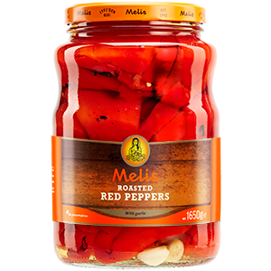 MELIS ROASTED RED PEPPERS WHITE GARLIC 1650 G